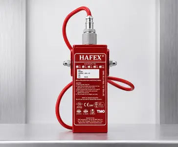 HAFEX aerosol fire suppression system installed in electrical panel